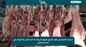 أسعار اللحوم في كفر الشيخ اليوم الأربعاء 6 أغسطس وتأثيرها على المستهلكين